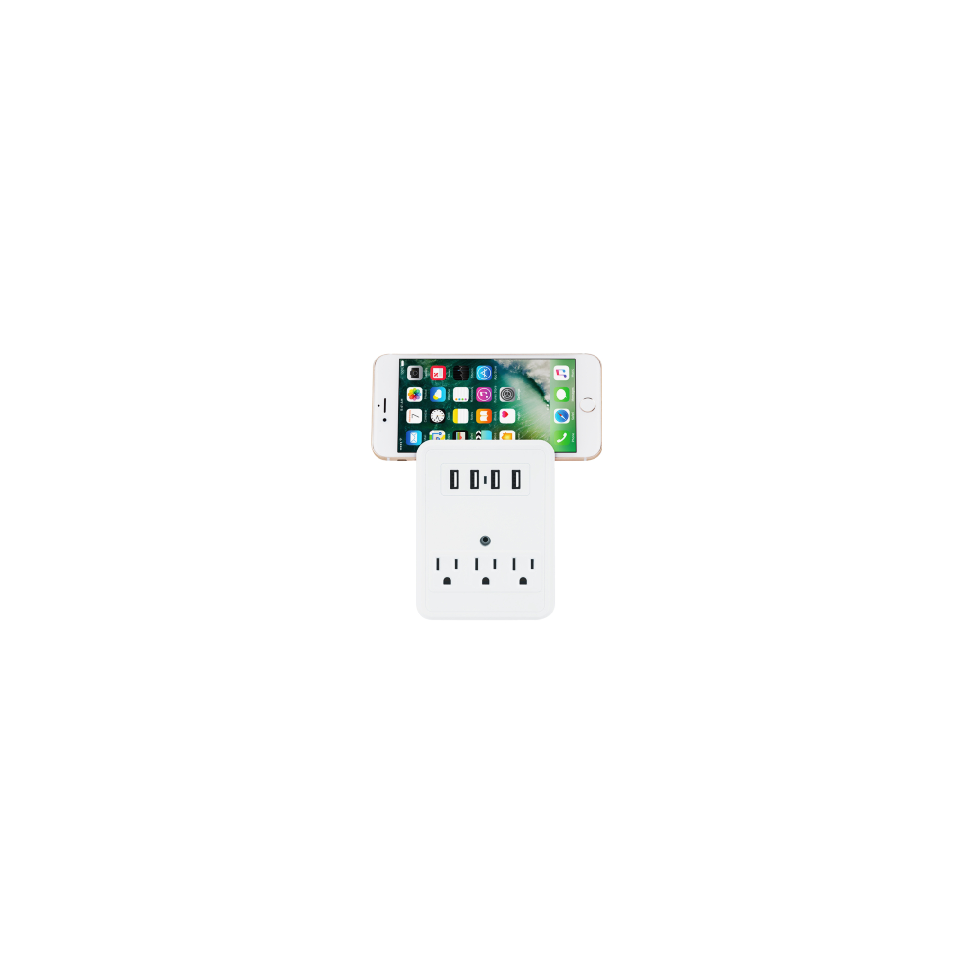 Lifeware, CIAO Tech 3 Outlet 4 USB White, Model# CPAZV00-025